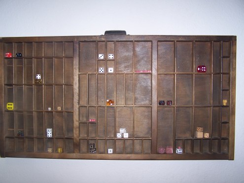 A close up view of our little collection.