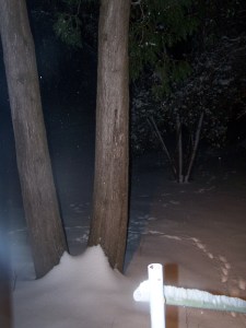 I think we had a few inches at this point.  It kept snowing for a few more hours.