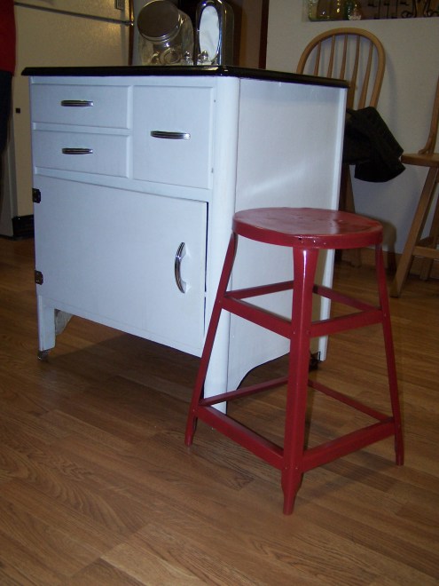 Here it sits in the kitchen, but might not stay there for long...