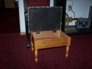 Vintage photos tucked away in here would be perfect!