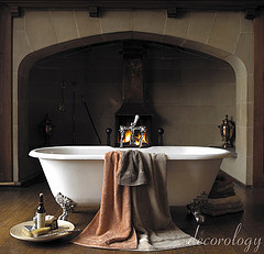Bathtub and Fireplace by decorology (Flickr)
