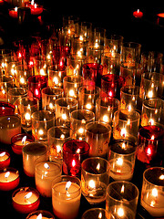 Candles glowing... by annpar (Flickr)