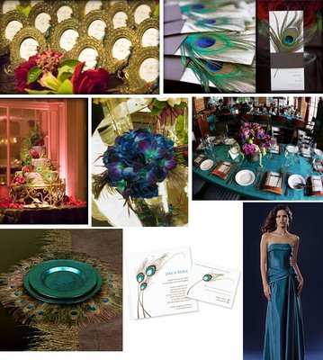 http://tastefullyentertaining.blogspot.com/2008/09/peacock-feather-wedding.html