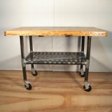 A 1940's wheeled cart.  This would be great for a kitchen island!